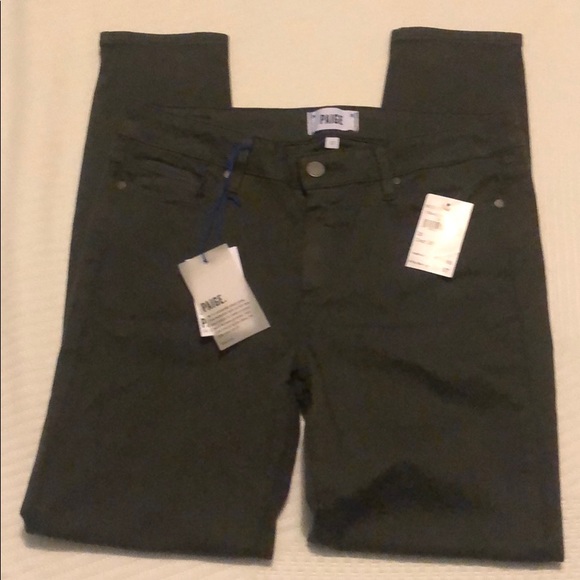PAIGE Denim - NWT Paige Verdugo Ankle Dark Moss Jeans